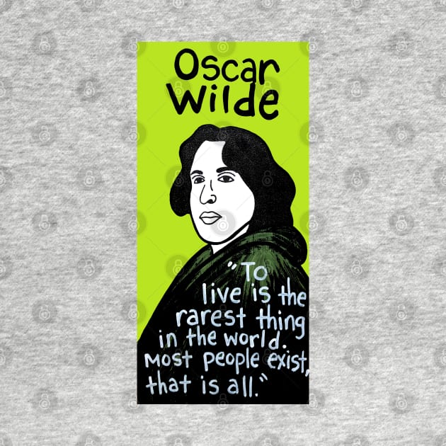 Oscar Wilde pop folk art by krusefolkart